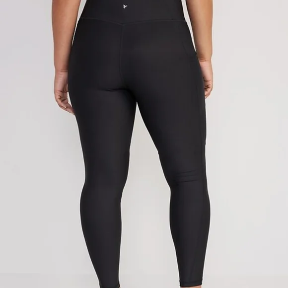 Black High-Waisted Leggings - Picture 2 of 2